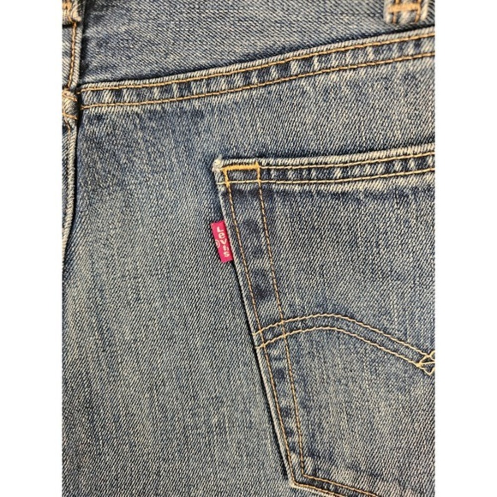 Levi's 514 Straight Fit Jeans - Mens Size 42x30 Blue Denim Classic Style #1614 - Picture 6 of 9